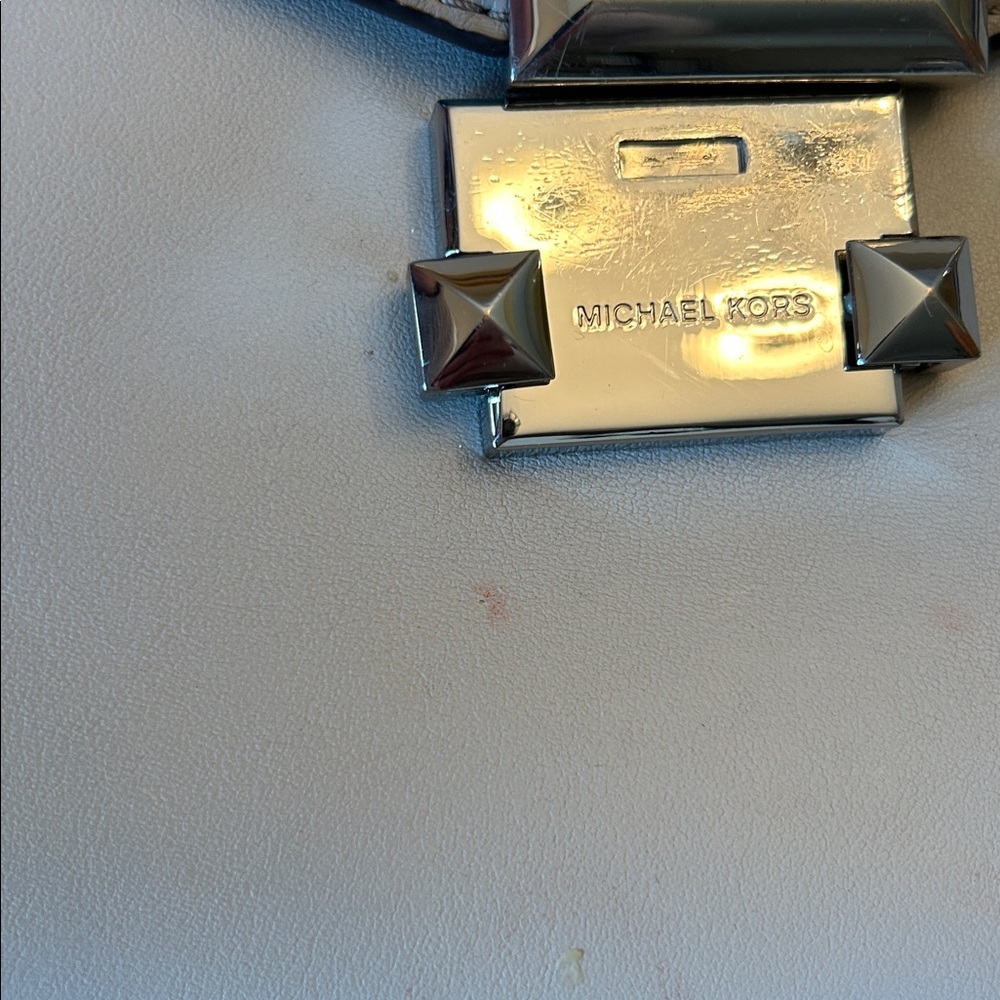 Michael Kors Whitney Small Satchel Gray Leather Crossbody Bag - Picture 5 of 5